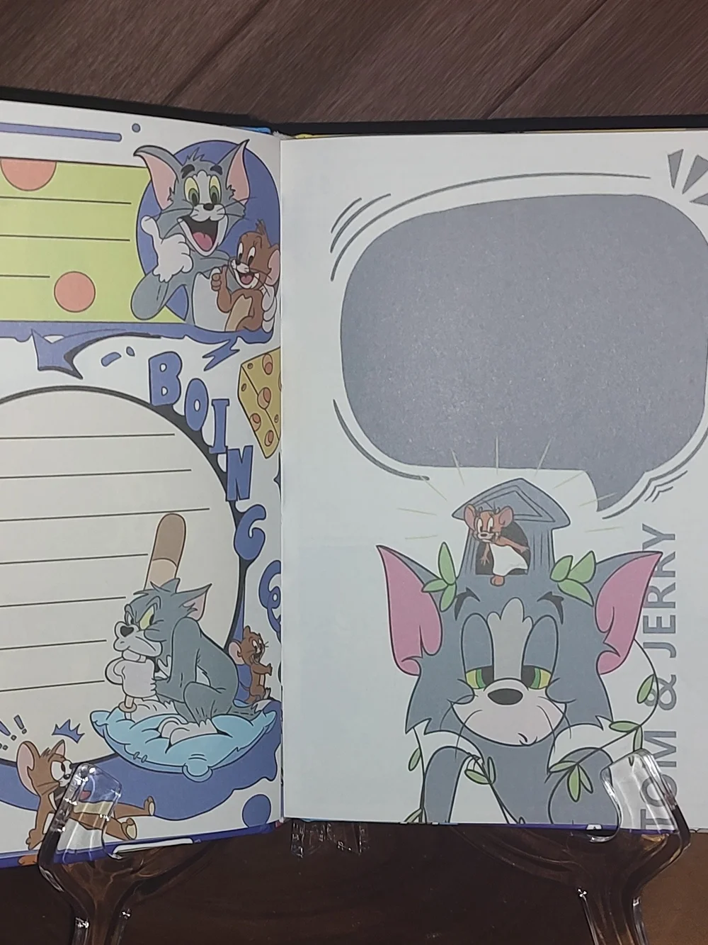 Tom and Jerry Graphic Hardcover Notebook - Colorful Cartoon Cover